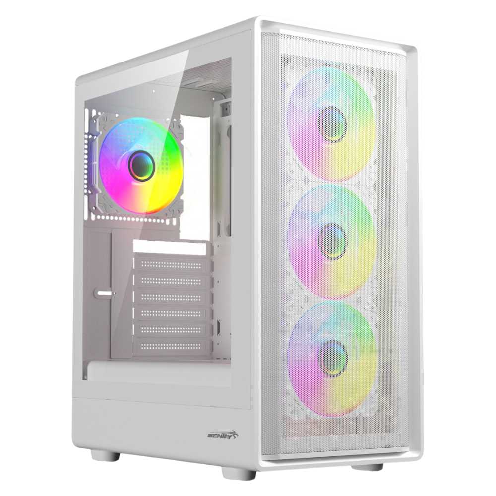 GABINETE SENTEY STREGA M40 4 FAN ARGB WHITE