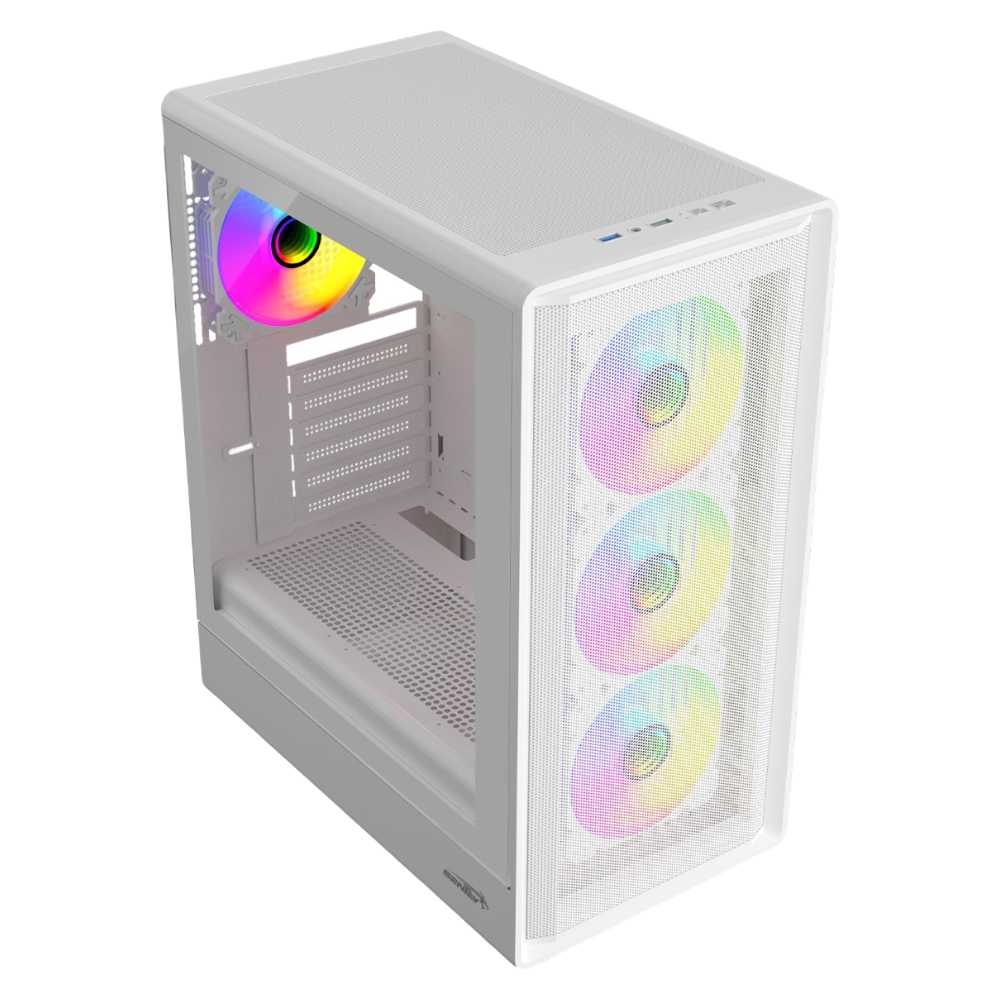 GABINETE SENTEY STREGA M40 4 FAN ARGB WHITE