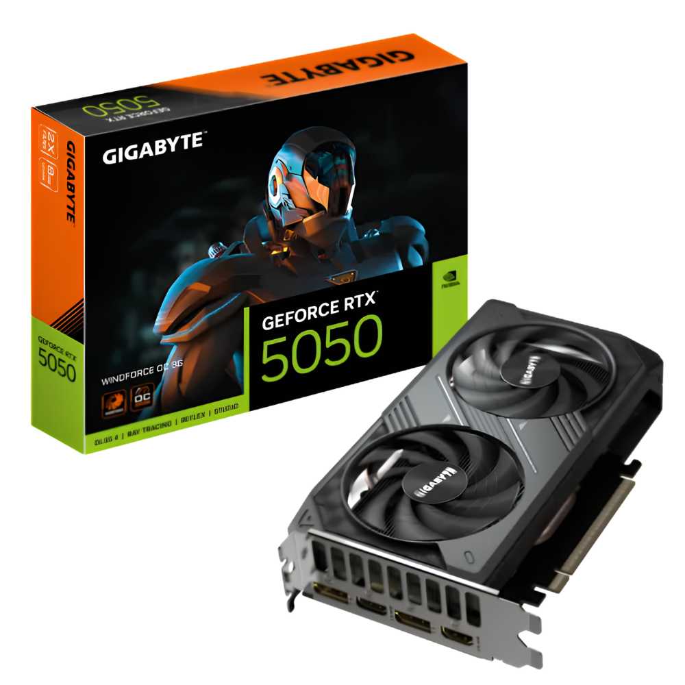 PLACA DE VIDEO GIGABYTE RTX 5050 8GB OC WINDFORCE
