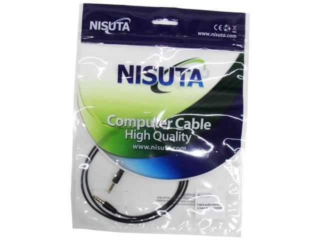 CABLE AUDIO PLUG-M/PLUG-M 3.5  4 SECCIONES 2M NISUTA NSCAU35S142