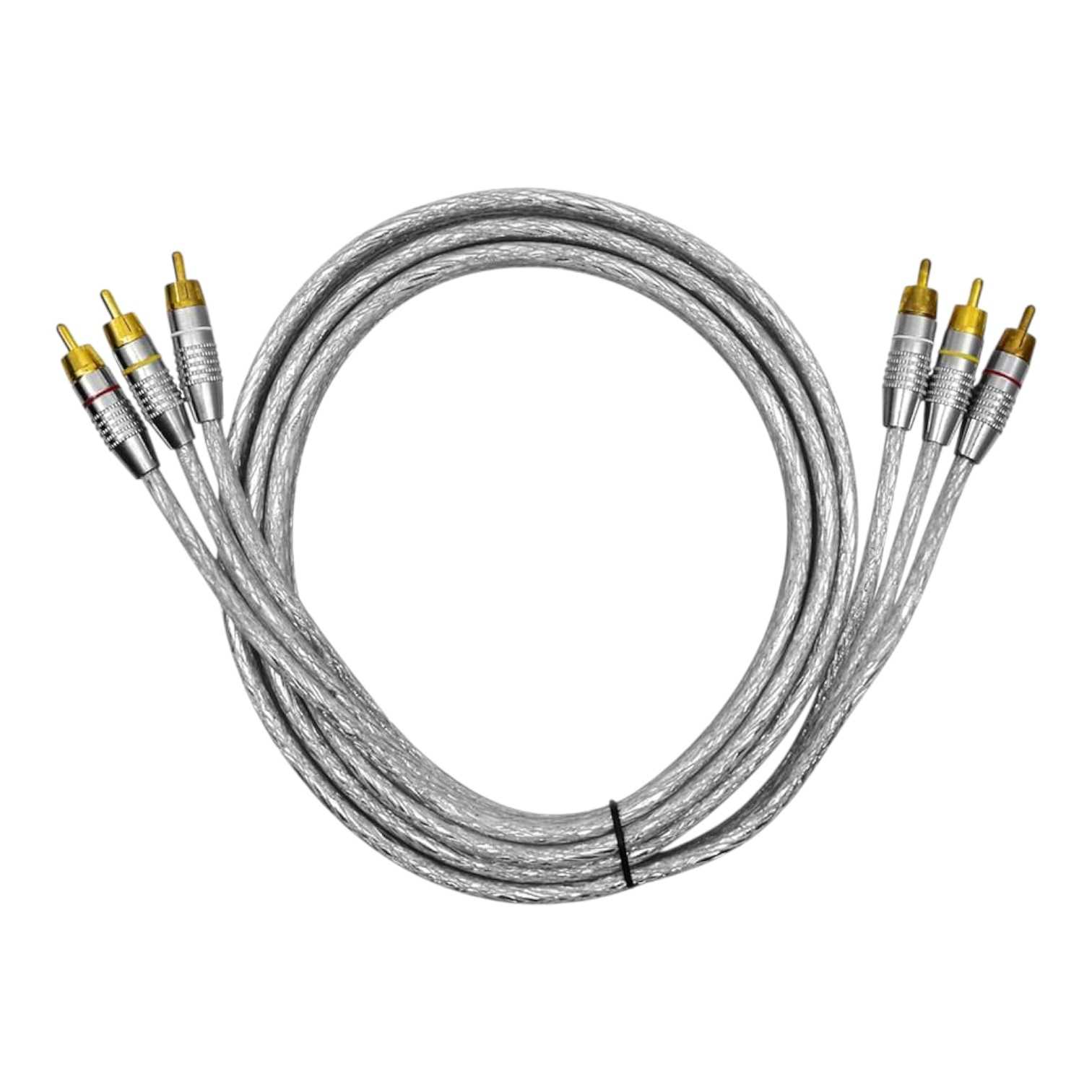 CABLE AUDIO RCA-RCA X3 (AUDIO Y VIDEO) 1.8M ALTA CALIDAD NISUTA NSCRC32BL
