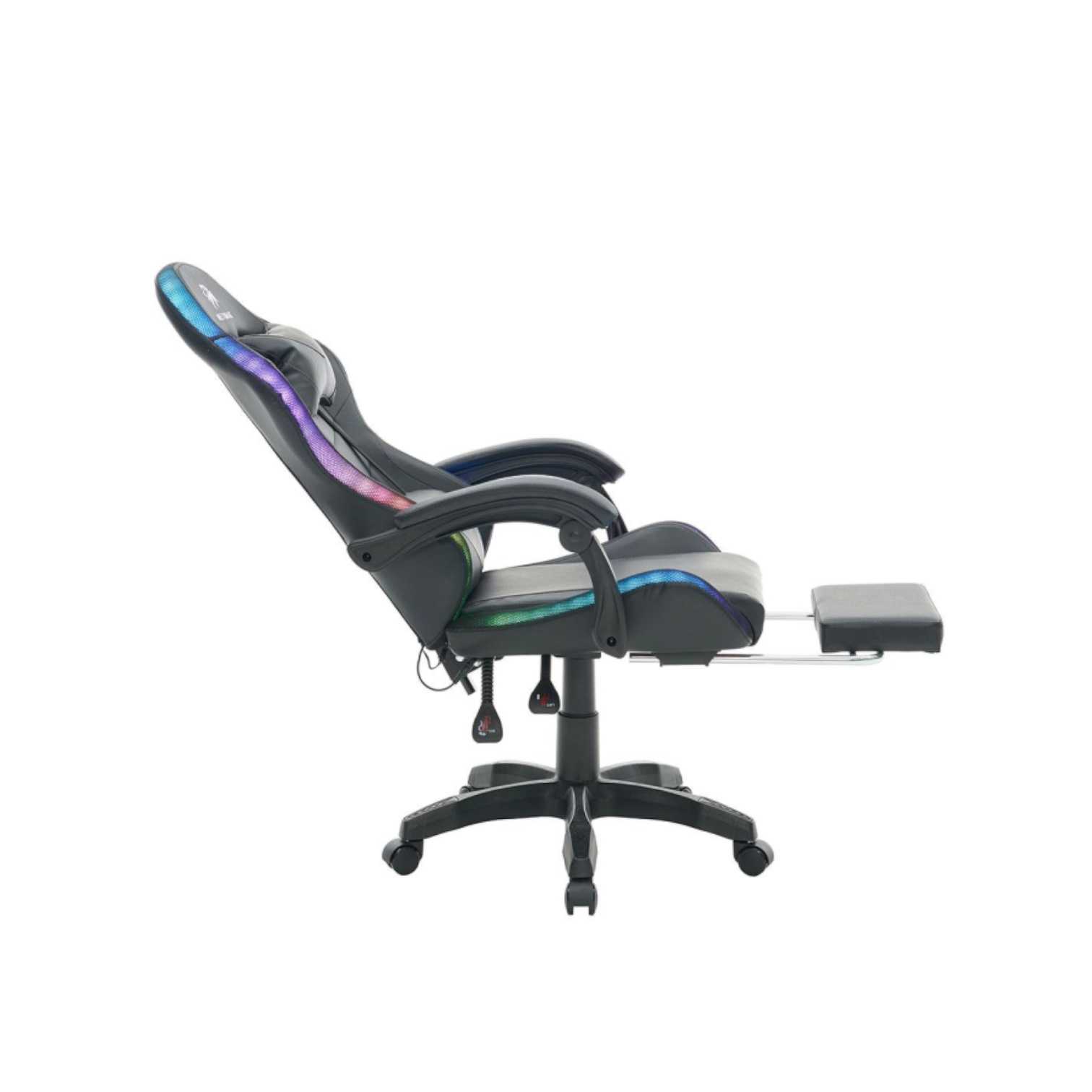 SILLA GAMER NETMAK NM-SG907 POSAPIES Y MASAJEADOR RGB