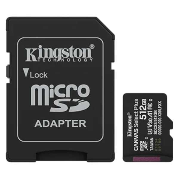 MEMORIA MICRO SD 512MB KINGSTON GEN3 150MB/S CANVAS S PLUS CL10