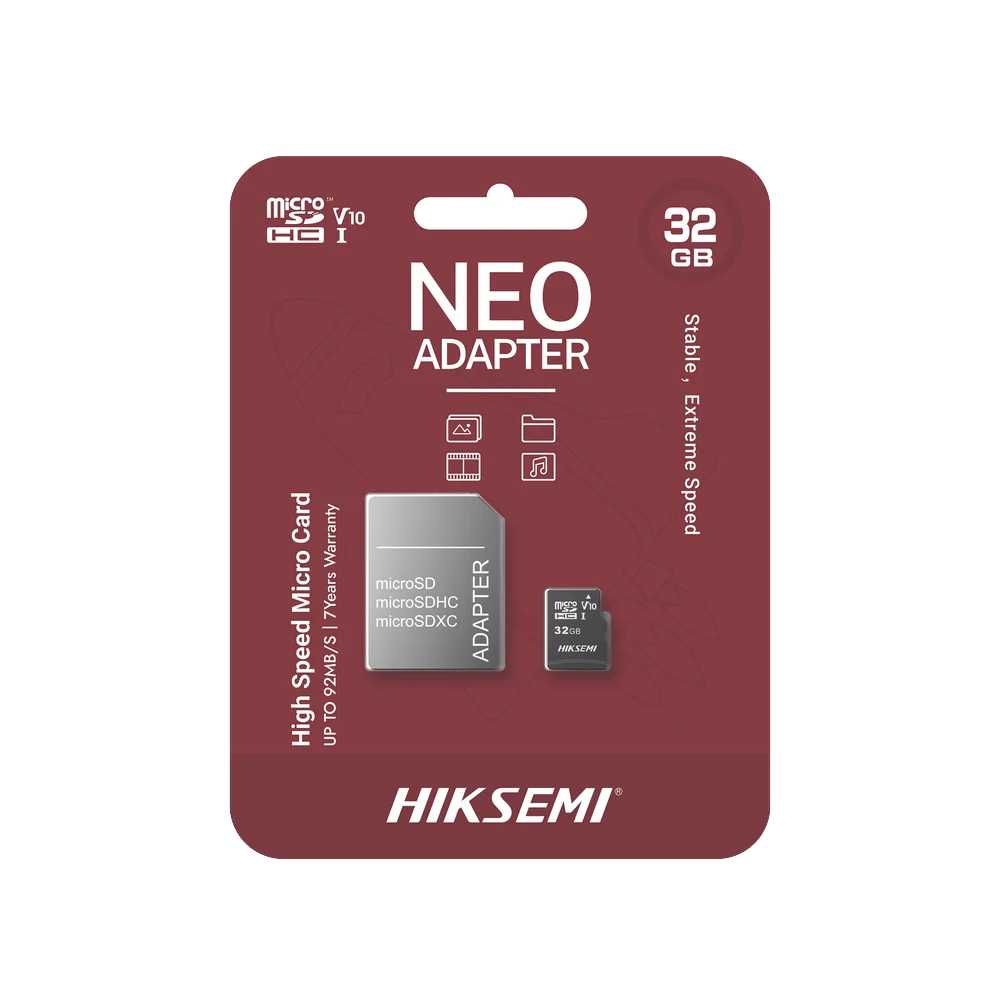 MEMORIA MICRO SD 32GB HIKSEMI CLASE 10 92MB/S