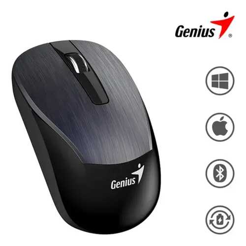 MOUSE GENIUS INALAMBRICO ECO-8015 RECARGABLE NEGRO