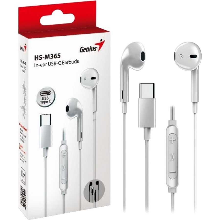 AURICULAR GENIUS HS-M365 USB C BLANCO