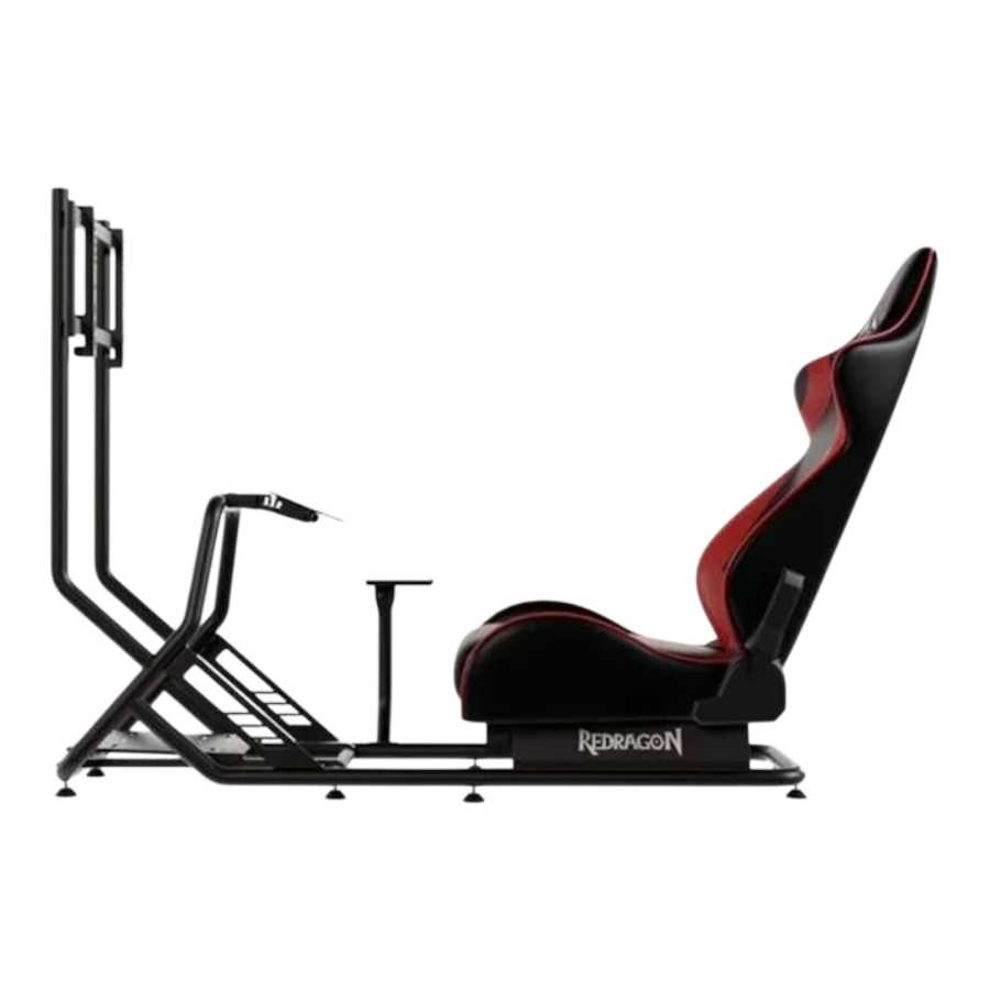 SOPORTE SIMULADOR REDRAGON VORTEX  CON BUTACA Y SOPORTE PC TV
