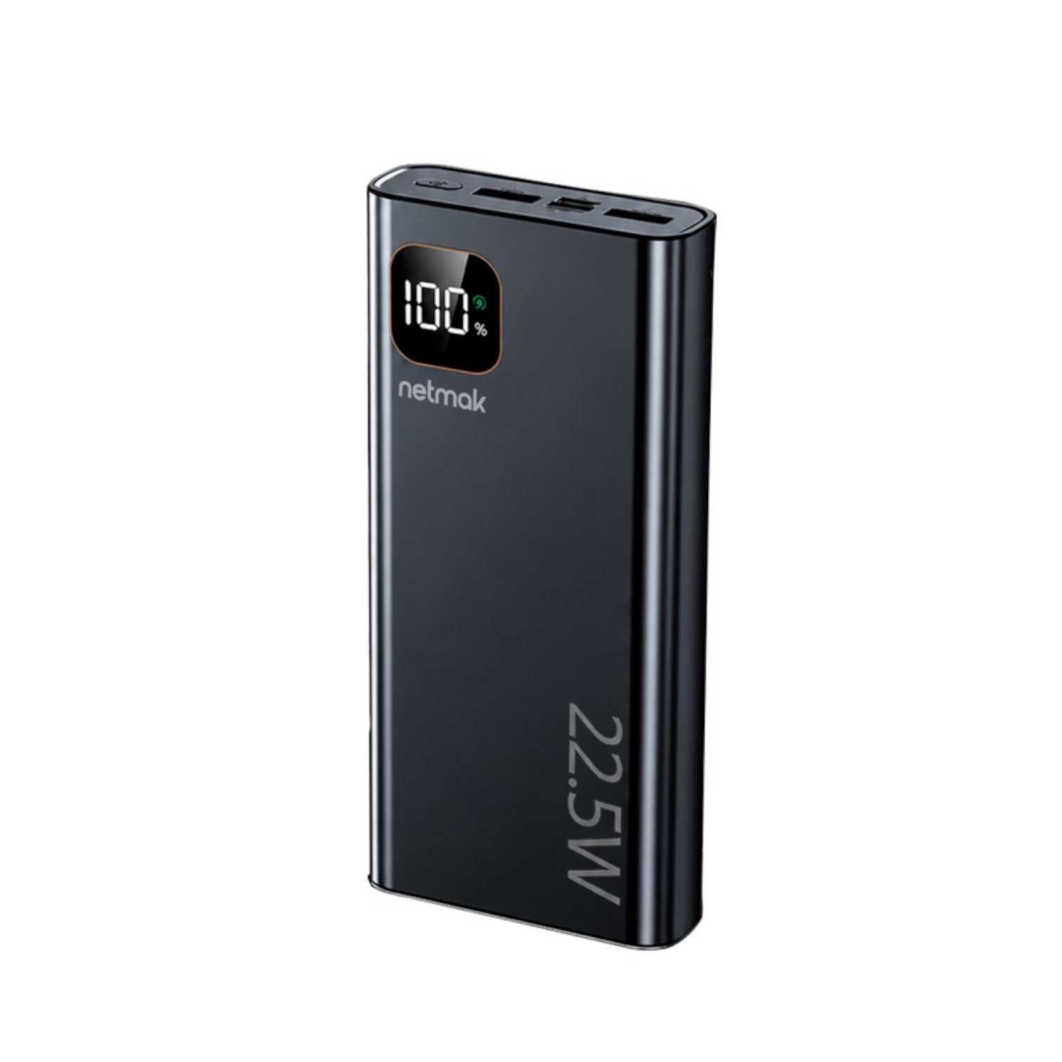 POWER BANK NETMAK 20000 MHA NM-PB13 TIPO C + 2XUSB 22.5W