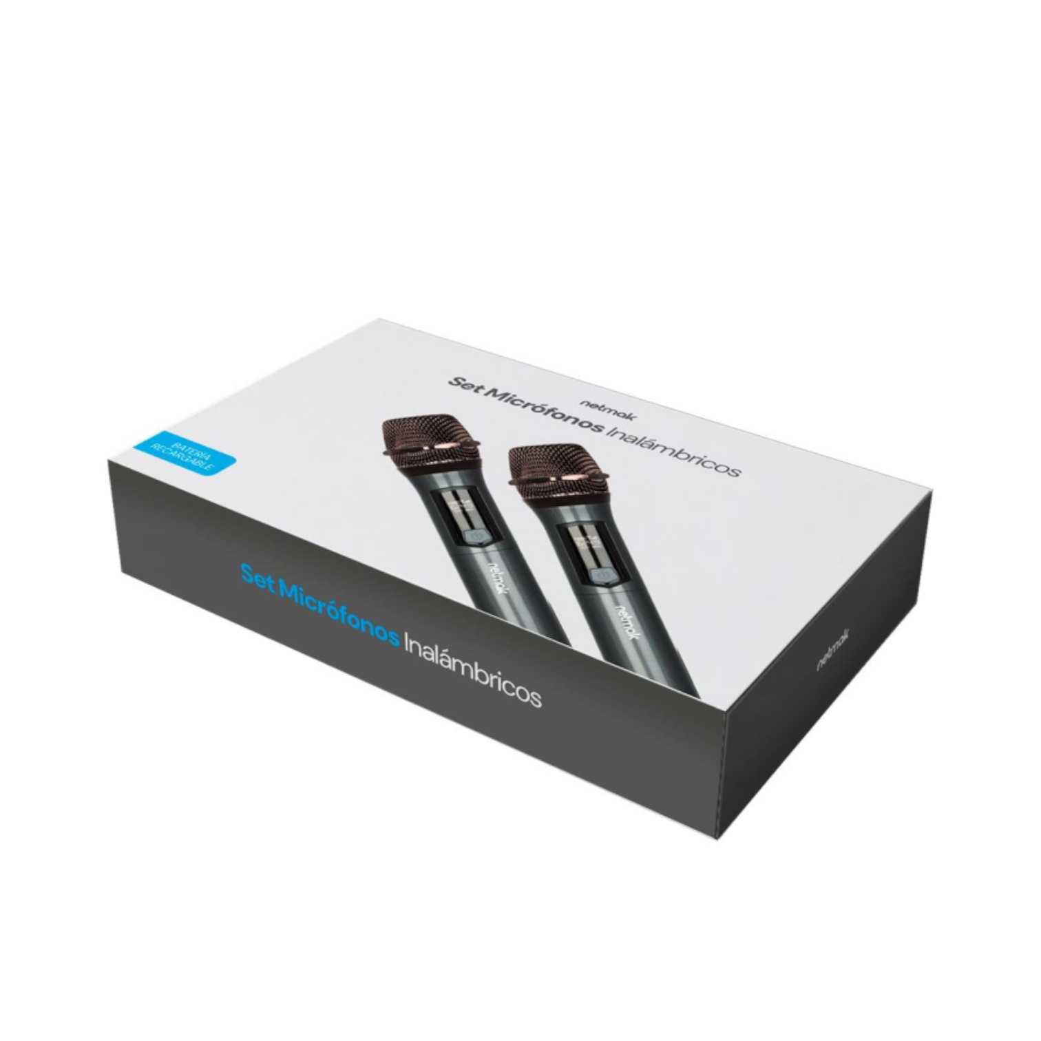 MICROFONO NETMAK MC26 X2 INALAMBRICO RECARGABLE