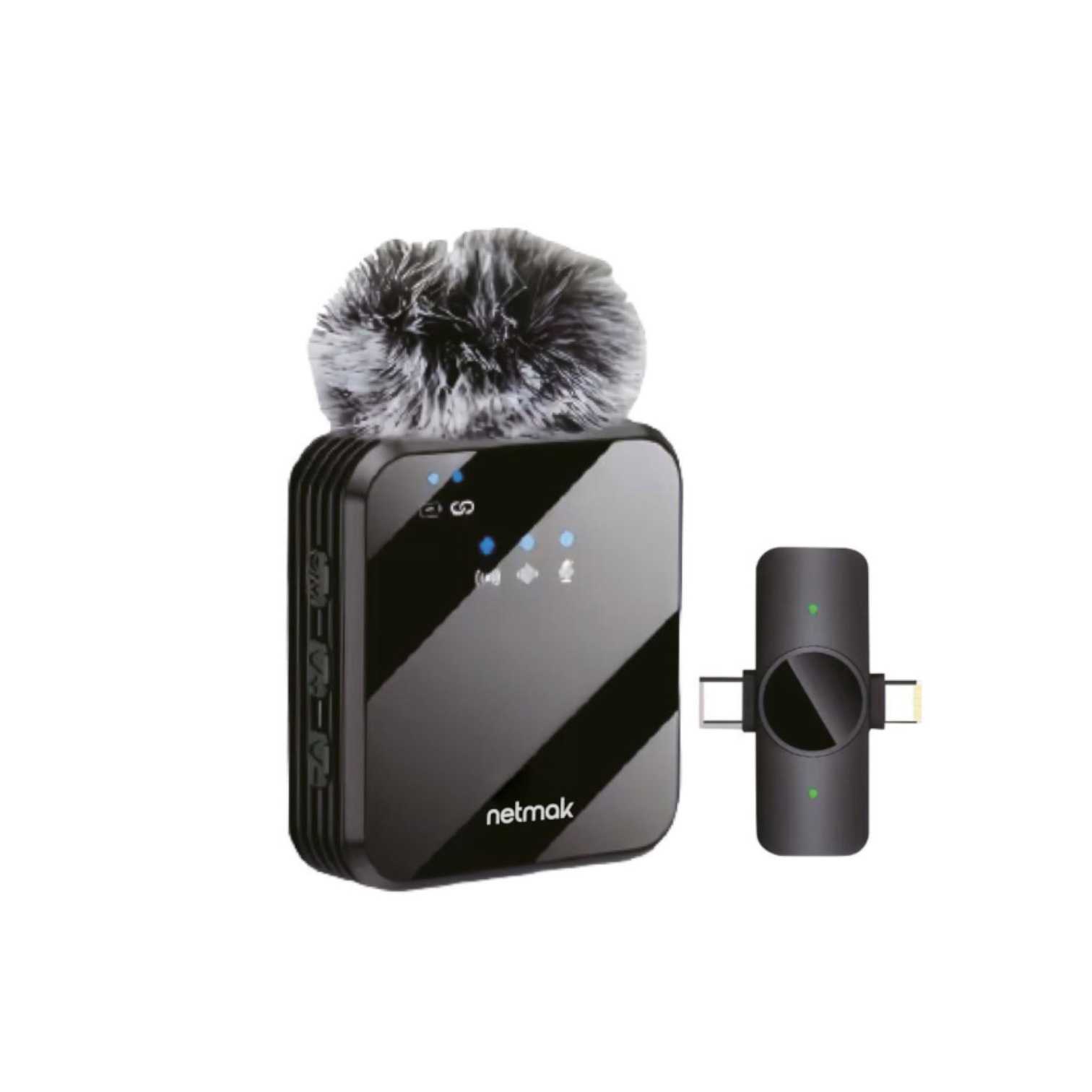 MICROFONO CORBATERO INALAMBRICO TIPO C NETMAK NM-MC13 IPHONE PROFESIONAL