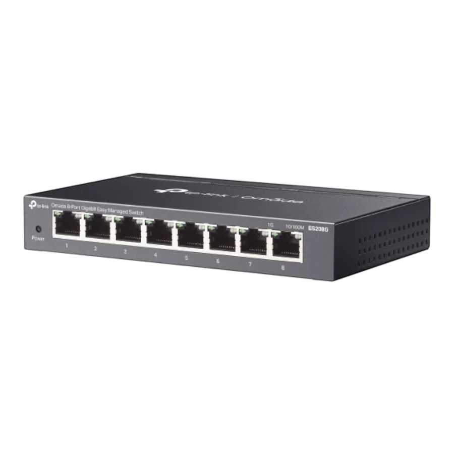 SWITCH TP-LINK ES208G SWITCH GIGABIT EASY MANAGED 8P
