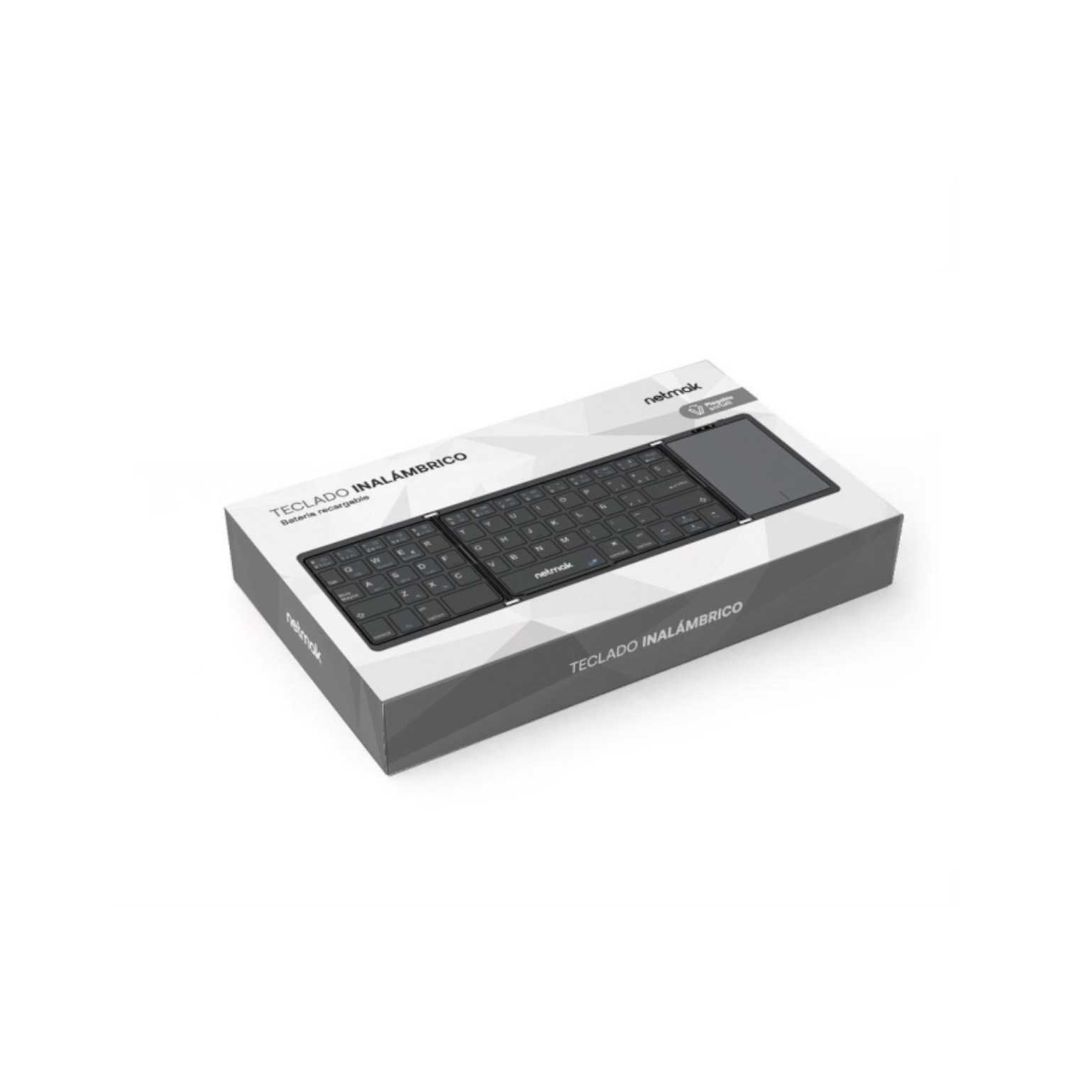 TECLADO NETMAK INALAMBRICO + BT 5.0 NM-KB915 PLEGABLE
