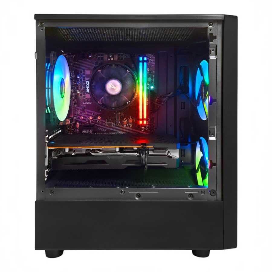 GABINETE SENTEY COYOTE 3FAN ARGB BLACK LATERAL TG MESH FRONT