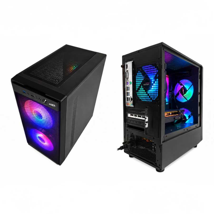 GABINETE SENTEY COYOTE 3FAN ARGB BLACK LATERAL TG MESH FRONT