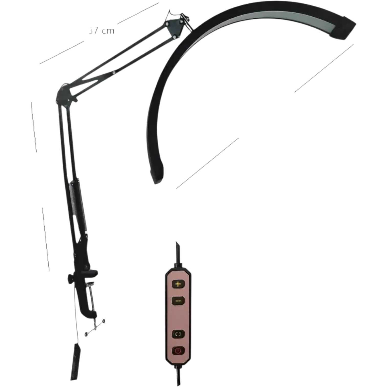 LAMPARA VELADOR LED SEISA LED-Y9871 CURVO CON BRAZO