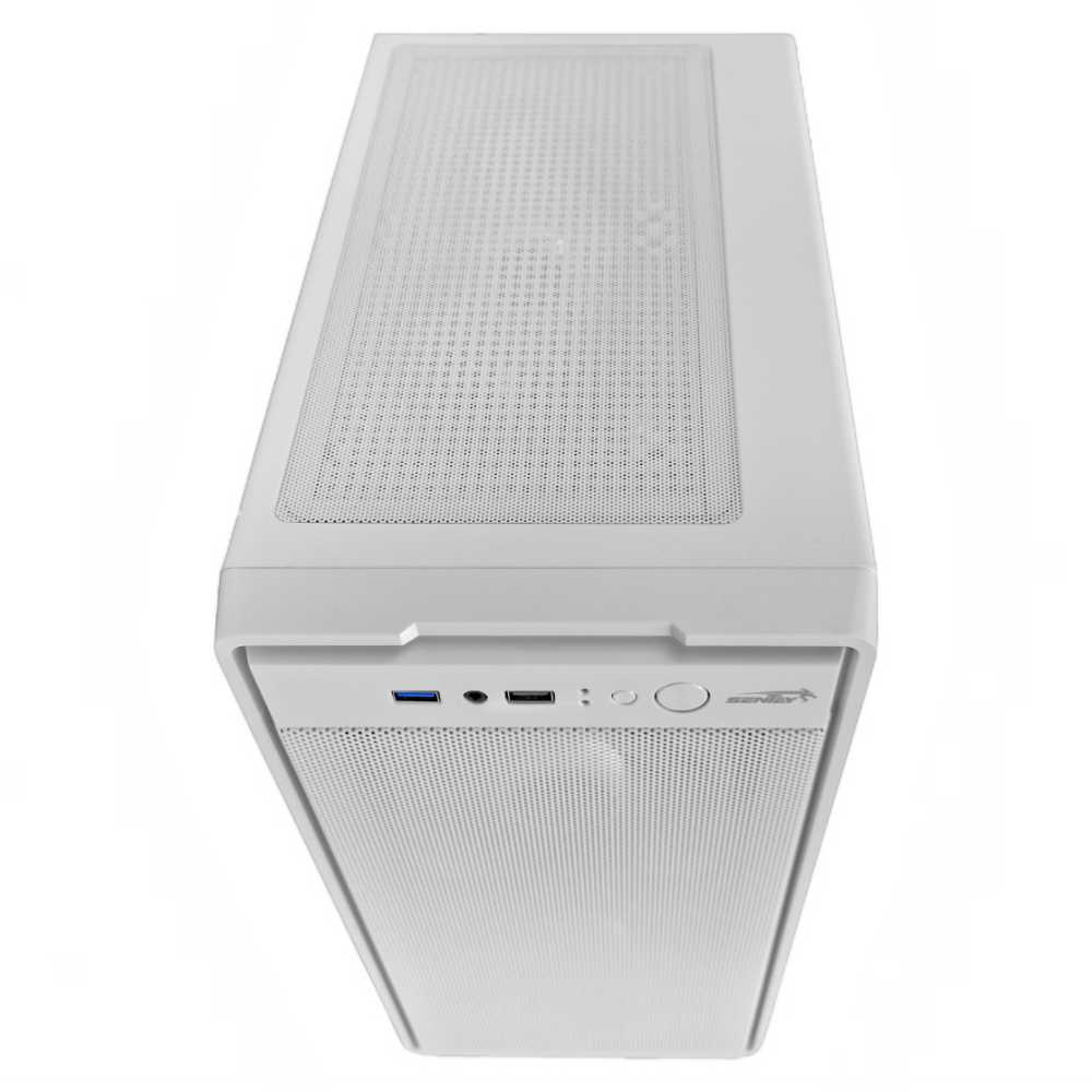 GABINETE SENTEY M12 BLACK 3FAN ARGB MESH WHITE