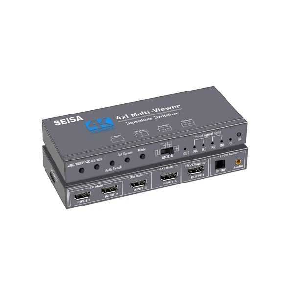 SPLITTER HDMI 4 SALIDAS 4K (MULTIVIEW) SEISA SM-FG0401
