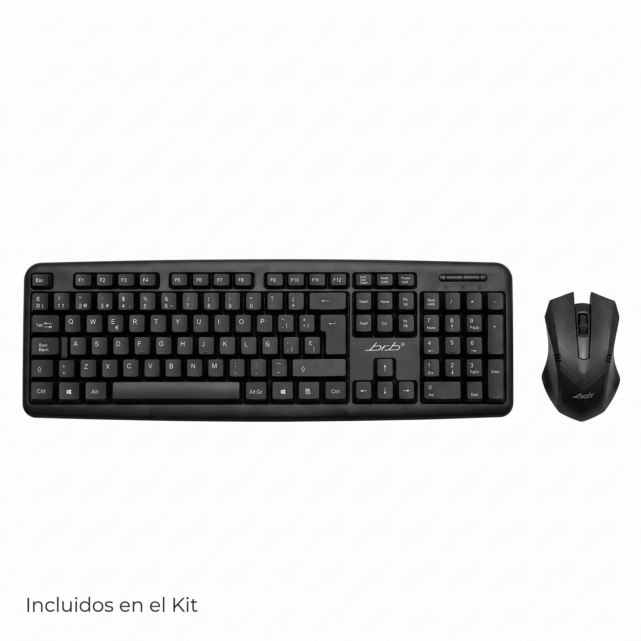 GABINETE KIT BRB BL-100L 600W (TECLADO Y MOUSE + 1 FAN)