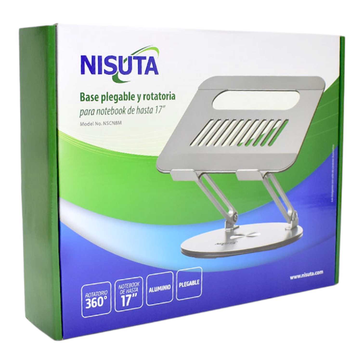 SOPORTE NOTEBOOK MESA ALUMINIO NISUTA NSCN8M