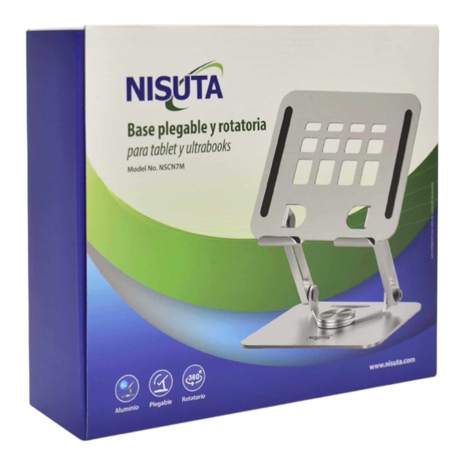 SOPORTE NOTEBOOK MESA ALUMINIO NISUTA NSCN7M