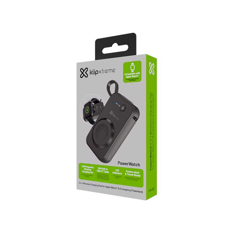 POWER BANK KLIPXTREME POWERWATCH 2 EN 1 KPB-050