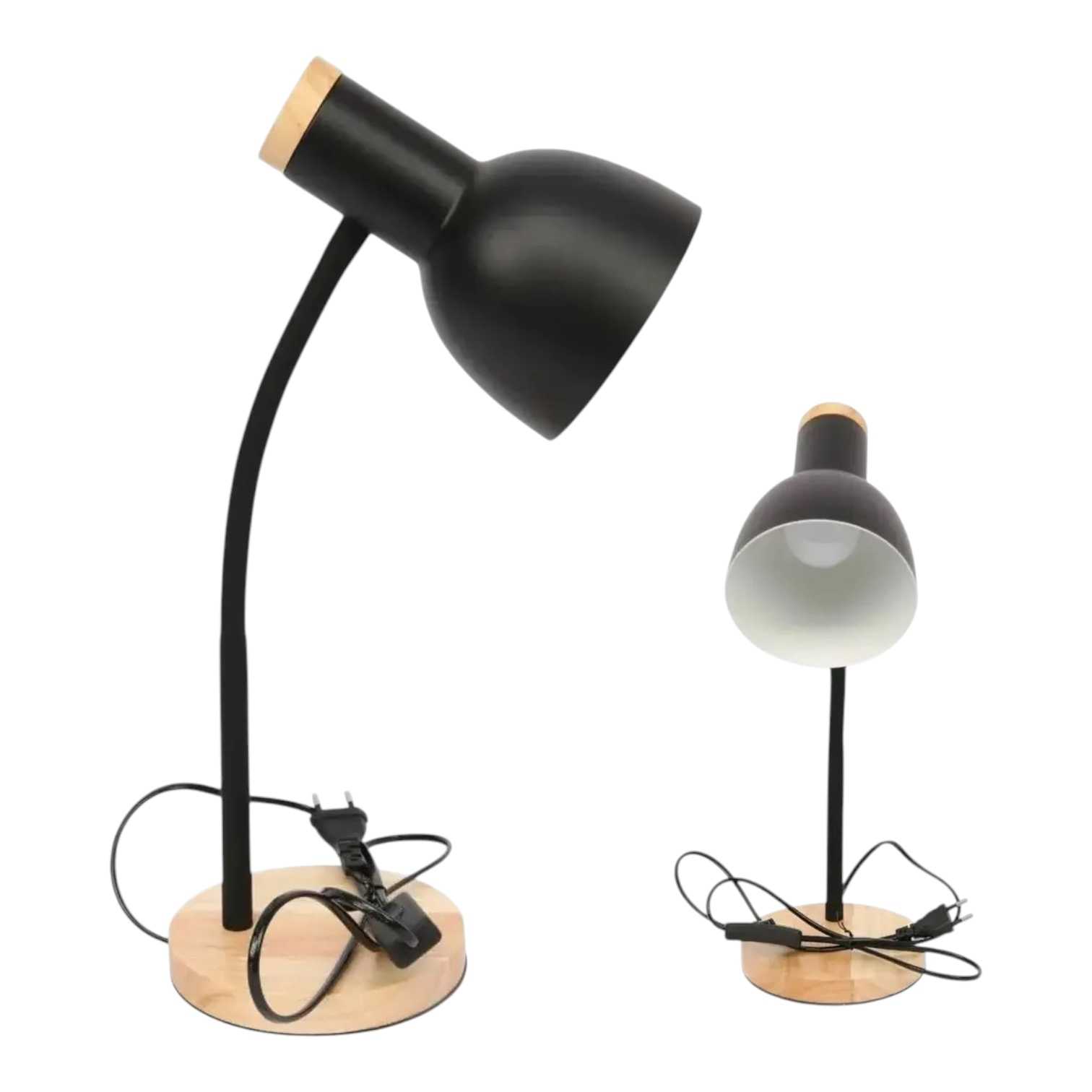 LAMPARA VELADOR MESA SEISA LED-Y9872 NEGRO
