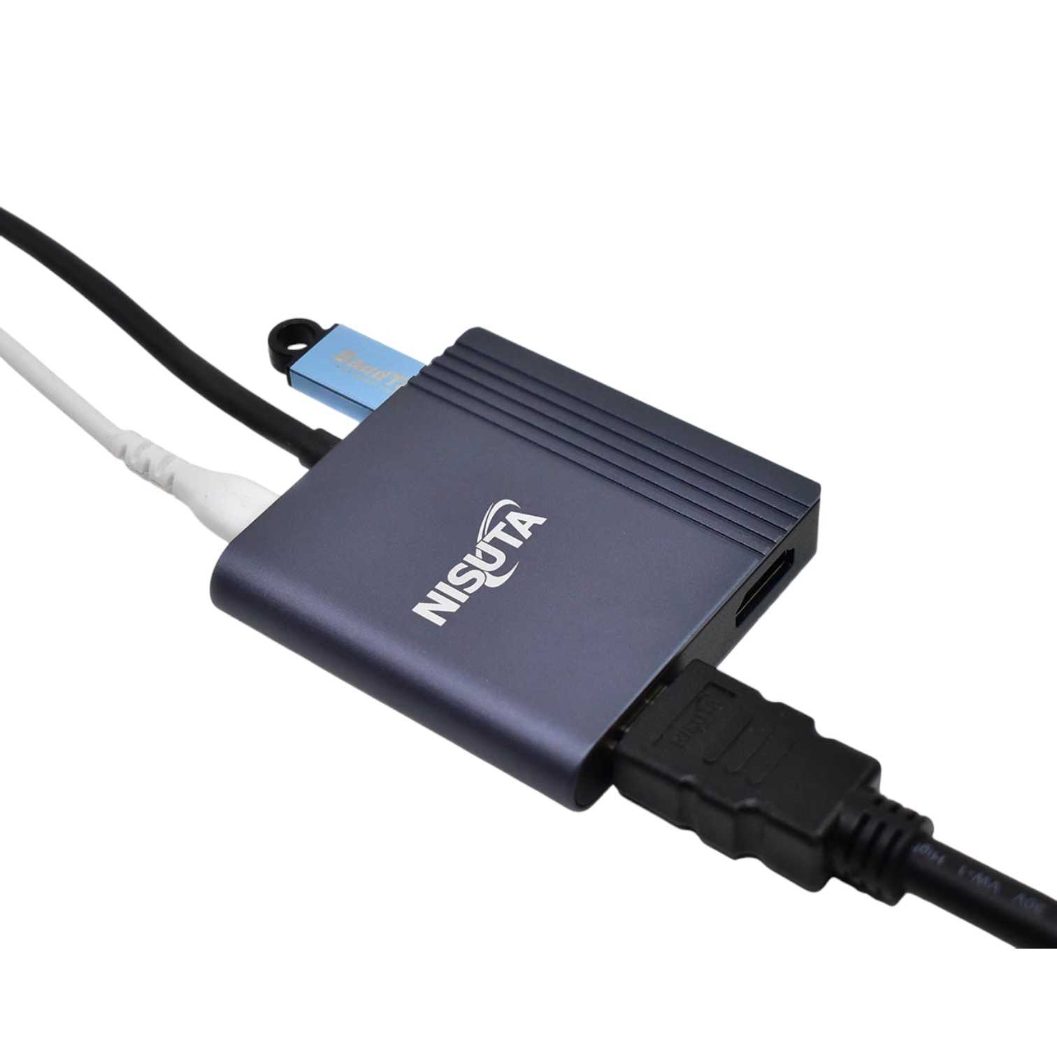 CONVERSOR DE USB 3.1 A 2X HDMI + USB3.1 NISUTA NSUCD6