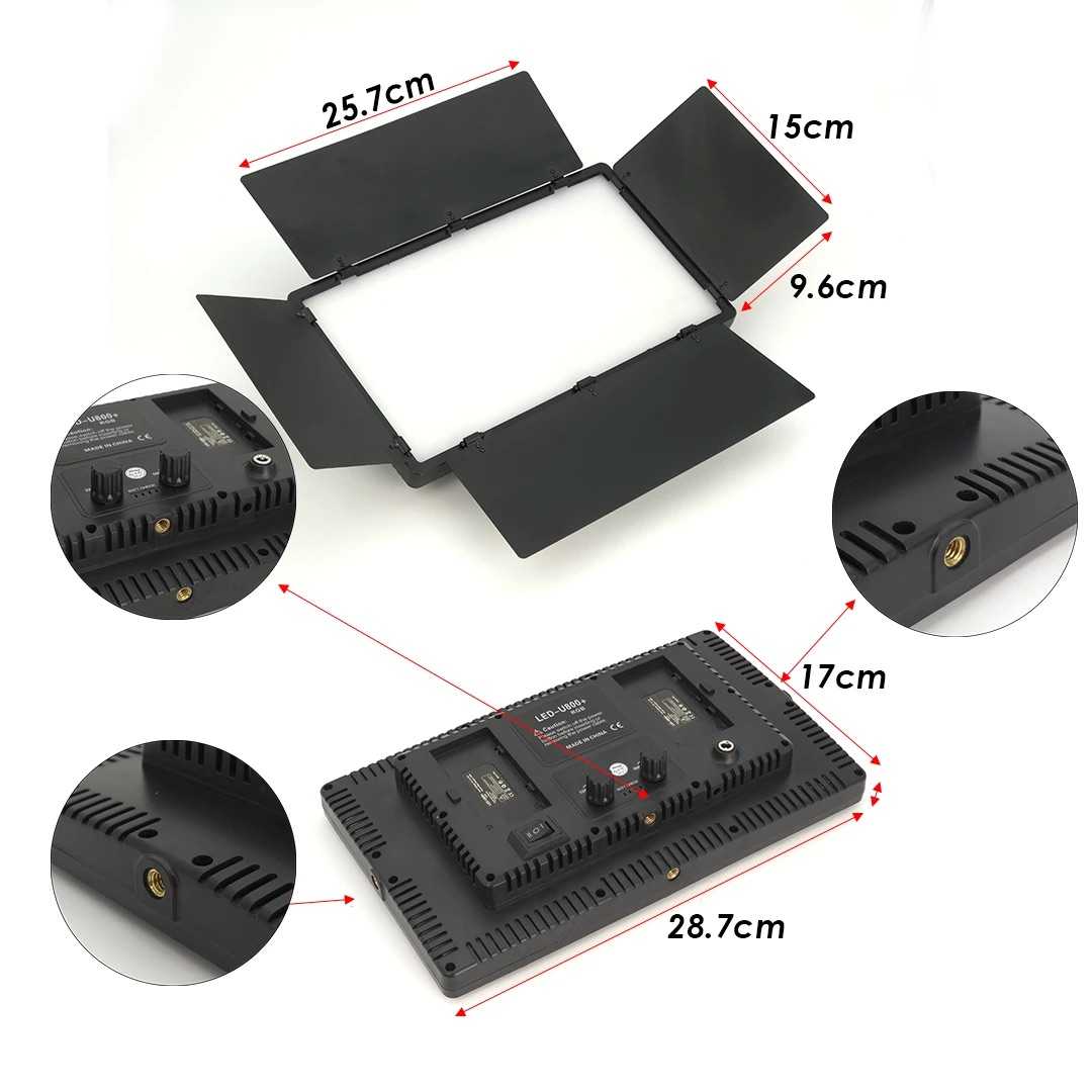 PANEL FOTOGRAFIA Y ESTUDIO PROFESIONAL LED-U800+ RGB — foto 4