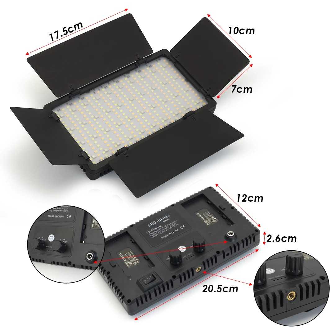 PANEL FOTOGRAFIA Y ESTUDIO PROFESIONAL LED 600RGB — foto 2