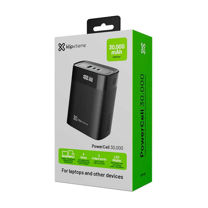 POWER BANK KLIPXTREME 30000 MAH KPB-850