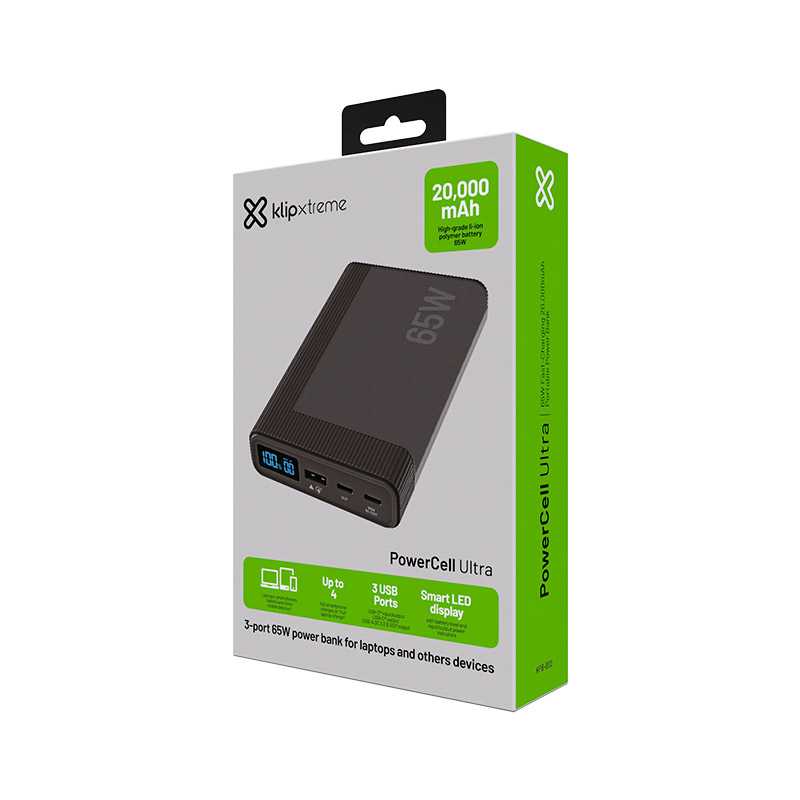 POWER BANK KLIPXTREME 20000 MAH 65W KPB-800