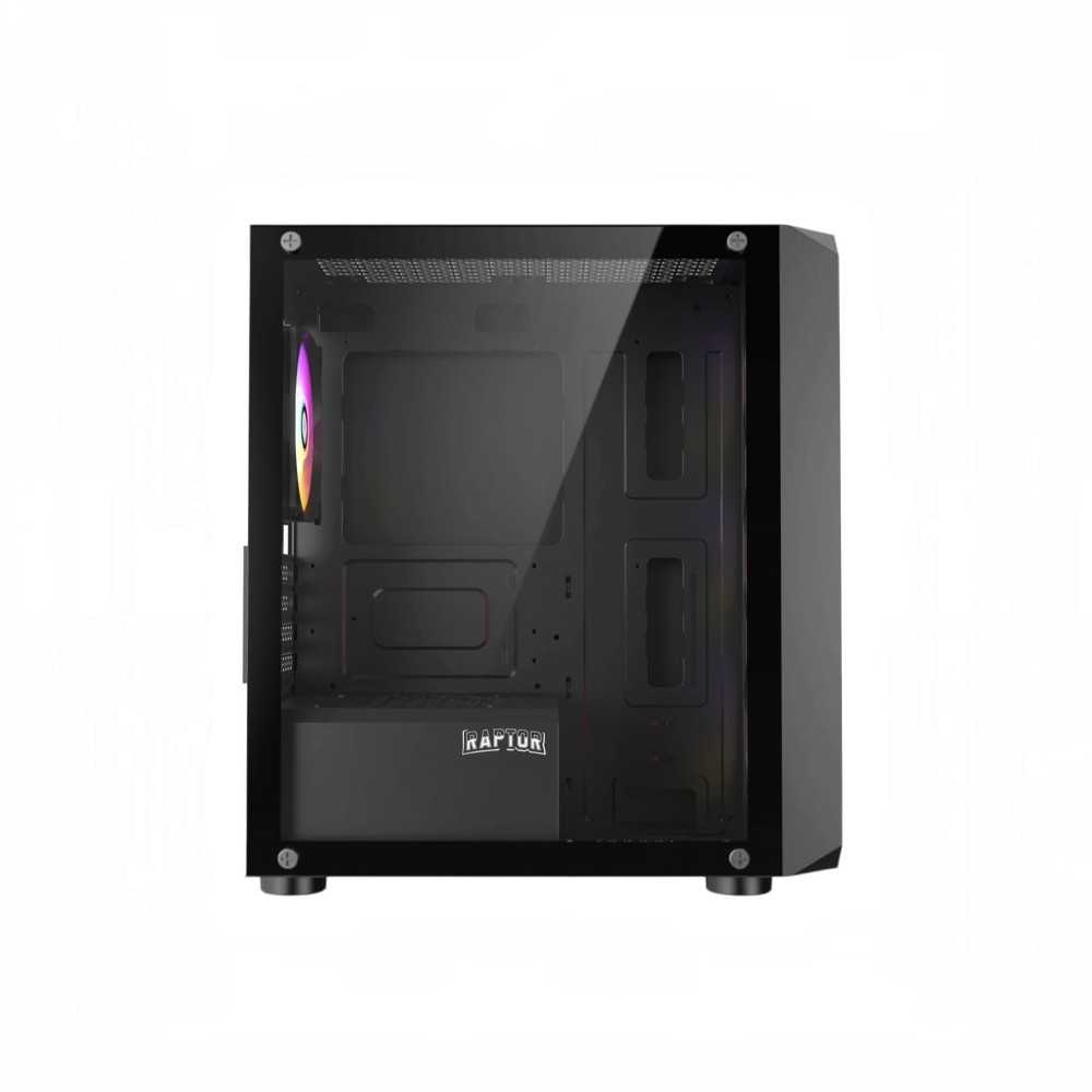 GABINETE RAPTOR INFINITY GLASS TG X2 MID-TOWER RGB FAN X4 — foto 4