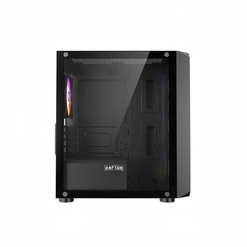 GABINETE RAPTOR INFINITY MESH TG MID-TOWER RGB FAN X4 — foto 4