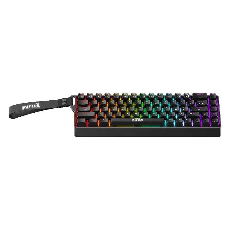 TECLADO RAPTOR FIRECLAW M68 MAGNETICO 68% RGB SW RED — foto 2