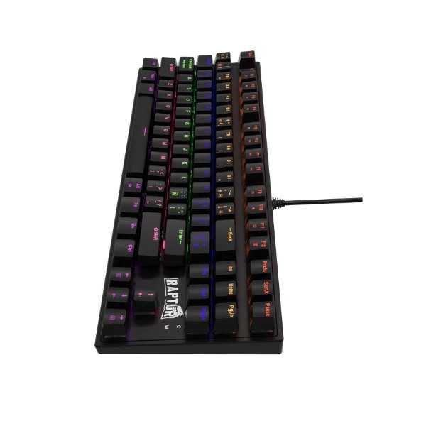 TECLADO RAPTOR FIRECLAW M87 80% MECANICO SW RED — foto 2