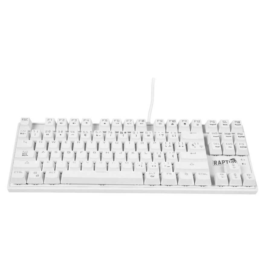 TECLADO RAPTOR FIRECLAW M87 80% MECANICO SW RED WHITE — foto 2