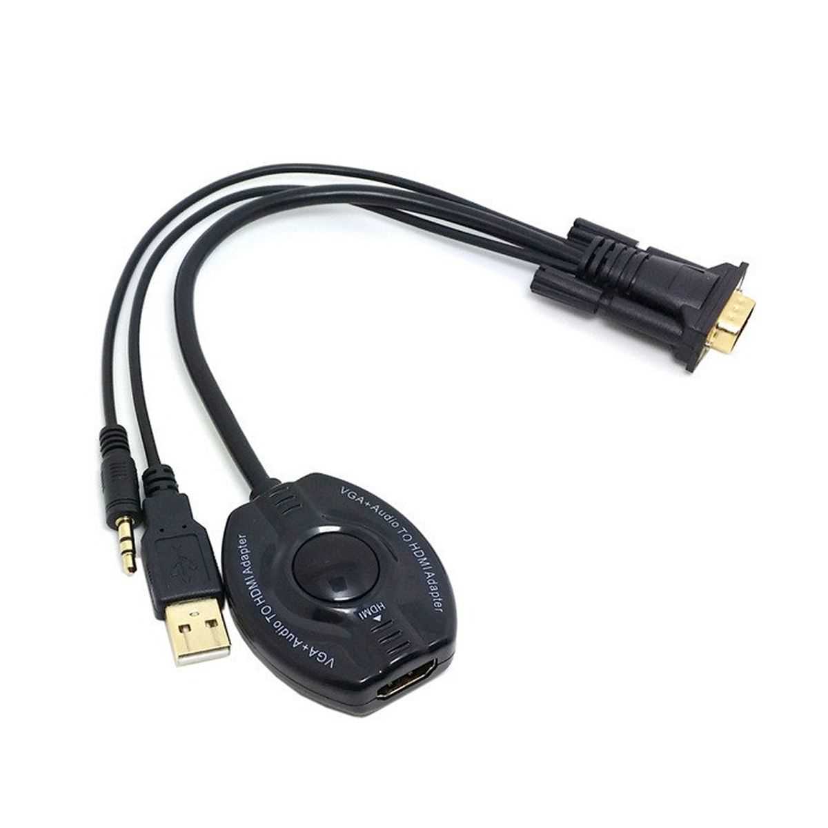 CONVERSOR VGA+AUDIO A HDMI NETMAK NM-C63