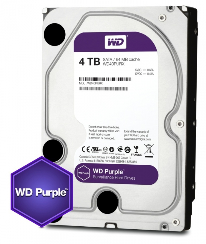 DISCO RIGIDO 4TB SATA III 64MB WD PURPLE