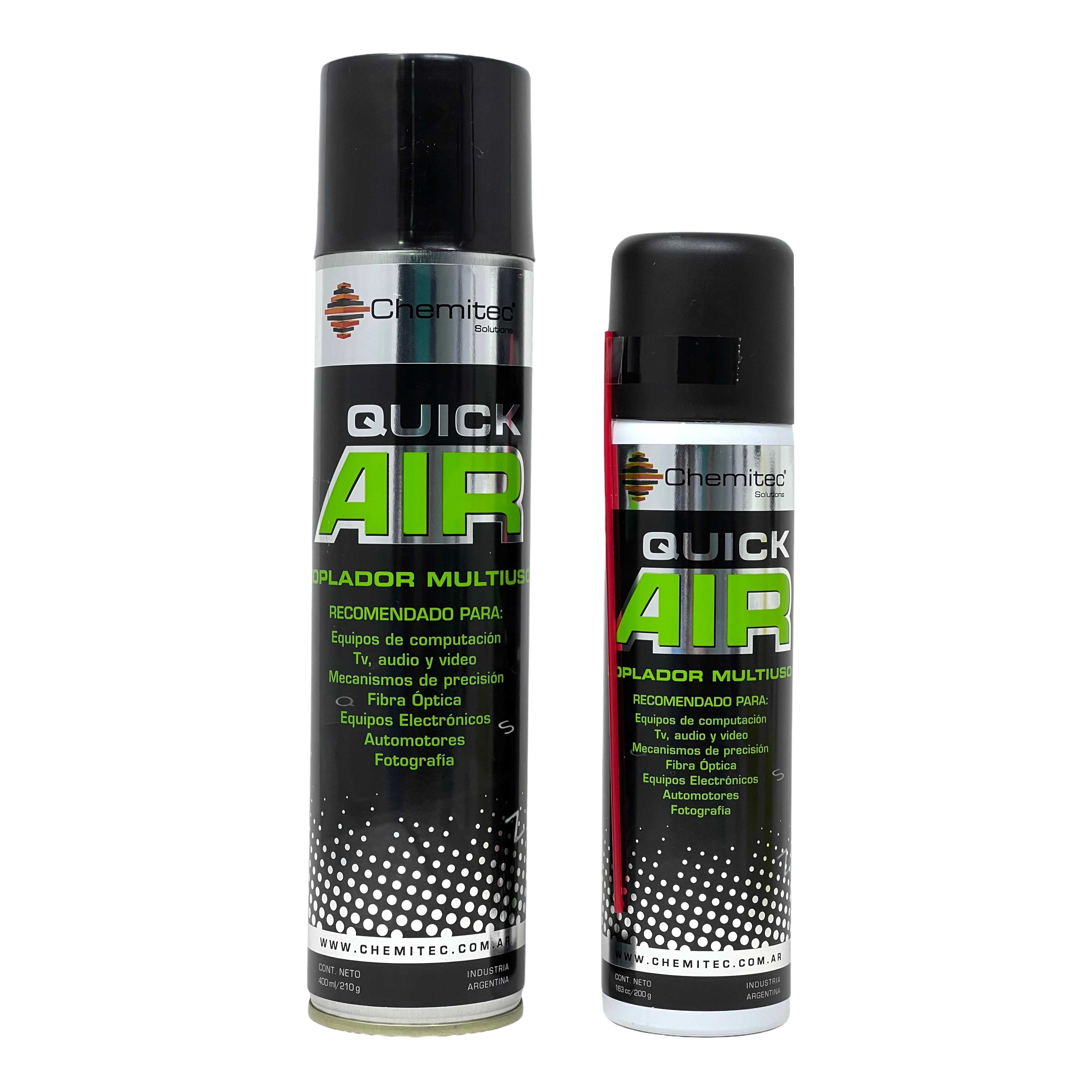 AIRE COMPRIMIDO 163CC/200GR QUICK AIR CHEMITEC (GAS FREONADO)