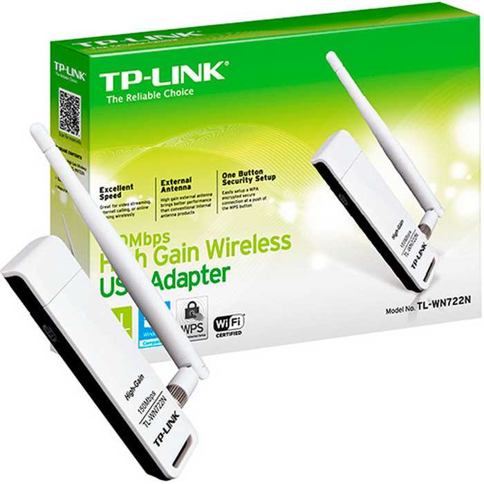 Adaptador Wifi TP-Link WN722N USB 150Mbps con Antena
