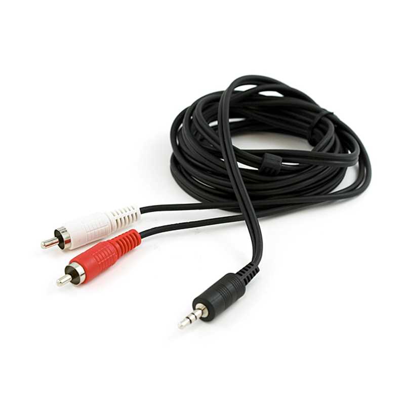 CABLE AUDIO RCA-PLUG STEREO 5MTS NISUTA NSCAU355