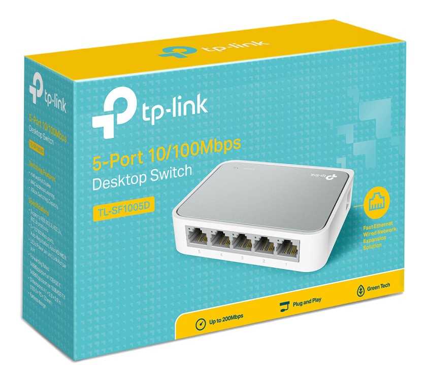 SWITCH TP-LINK 5 PORT 10/100 SF1005D