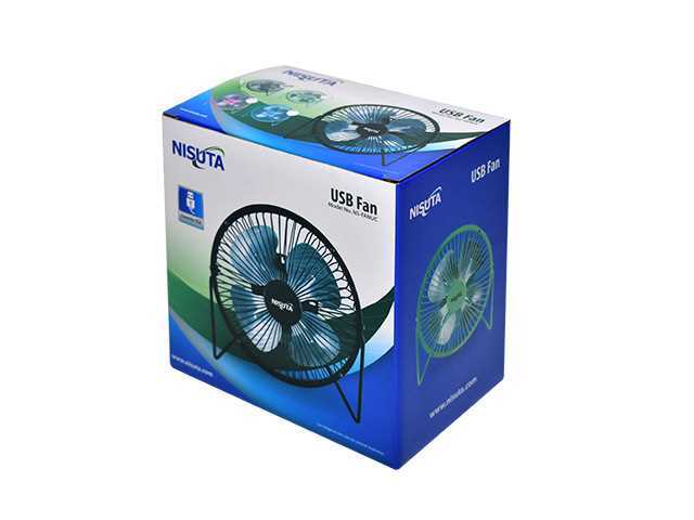 VENTILADOR USB NISUTA METALICO COLORES NSFANUC
