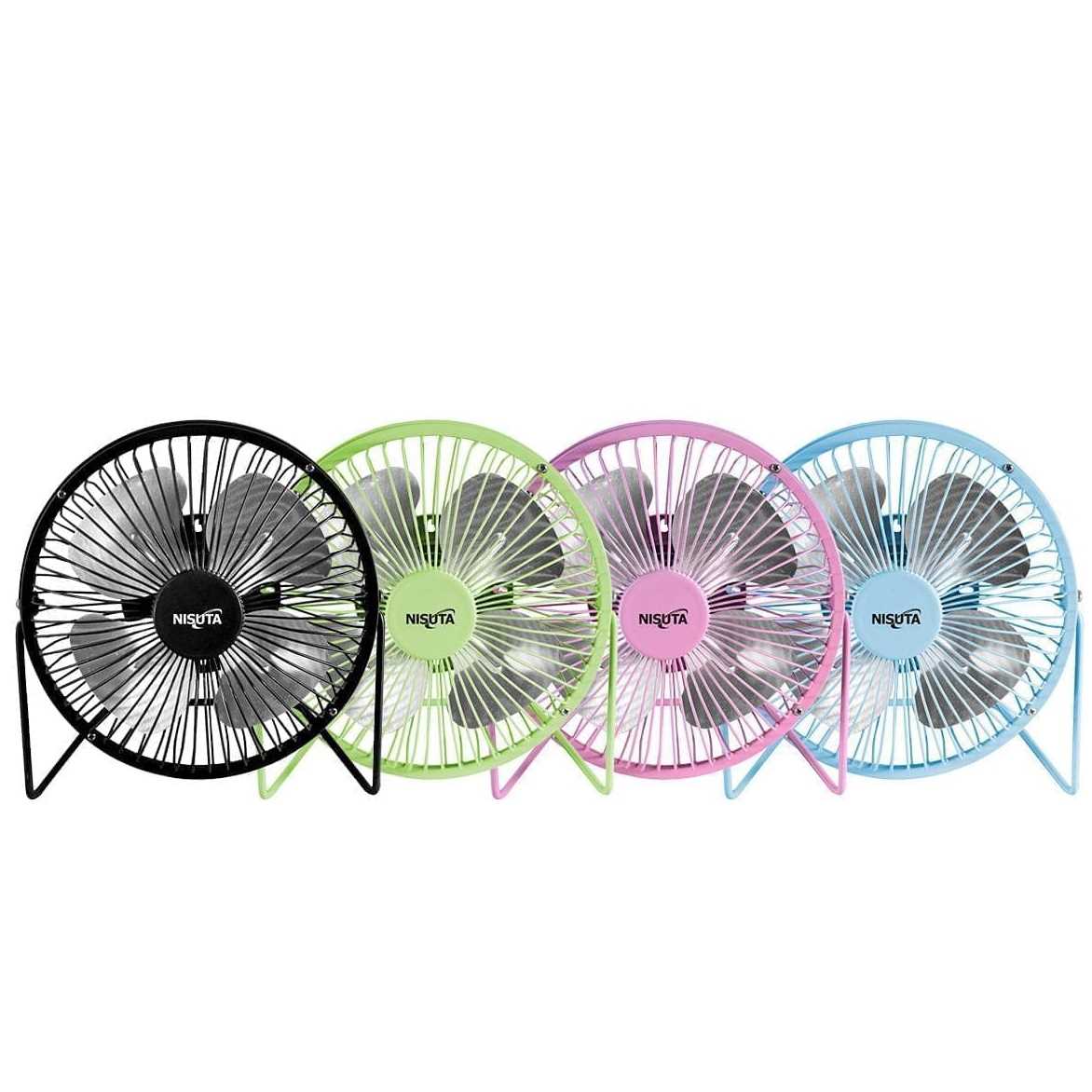 VENTILADOR USB NISUTA METALICO COLORES NSFANUC