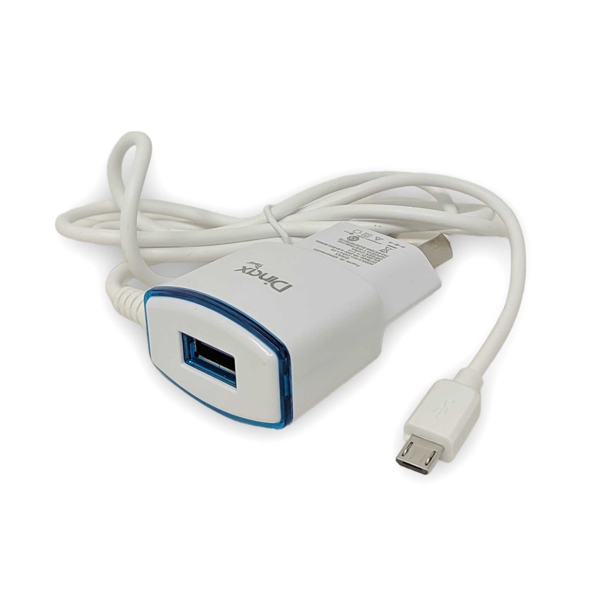 CARGADOR 220V 2.1A MICRO USB DINAX CABLE + 1 USB