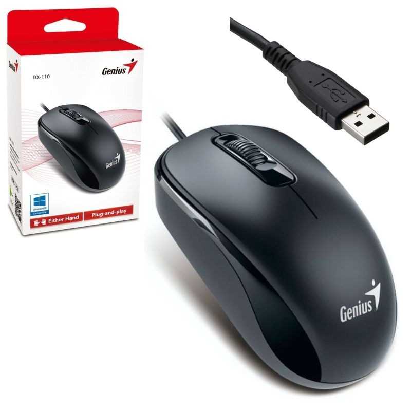 MOUSE GENIUS USB DX-110 G5 NEGRO