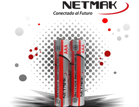 PILA RECARGABLE NETMAK AAA 1100MAH BLISTER X2