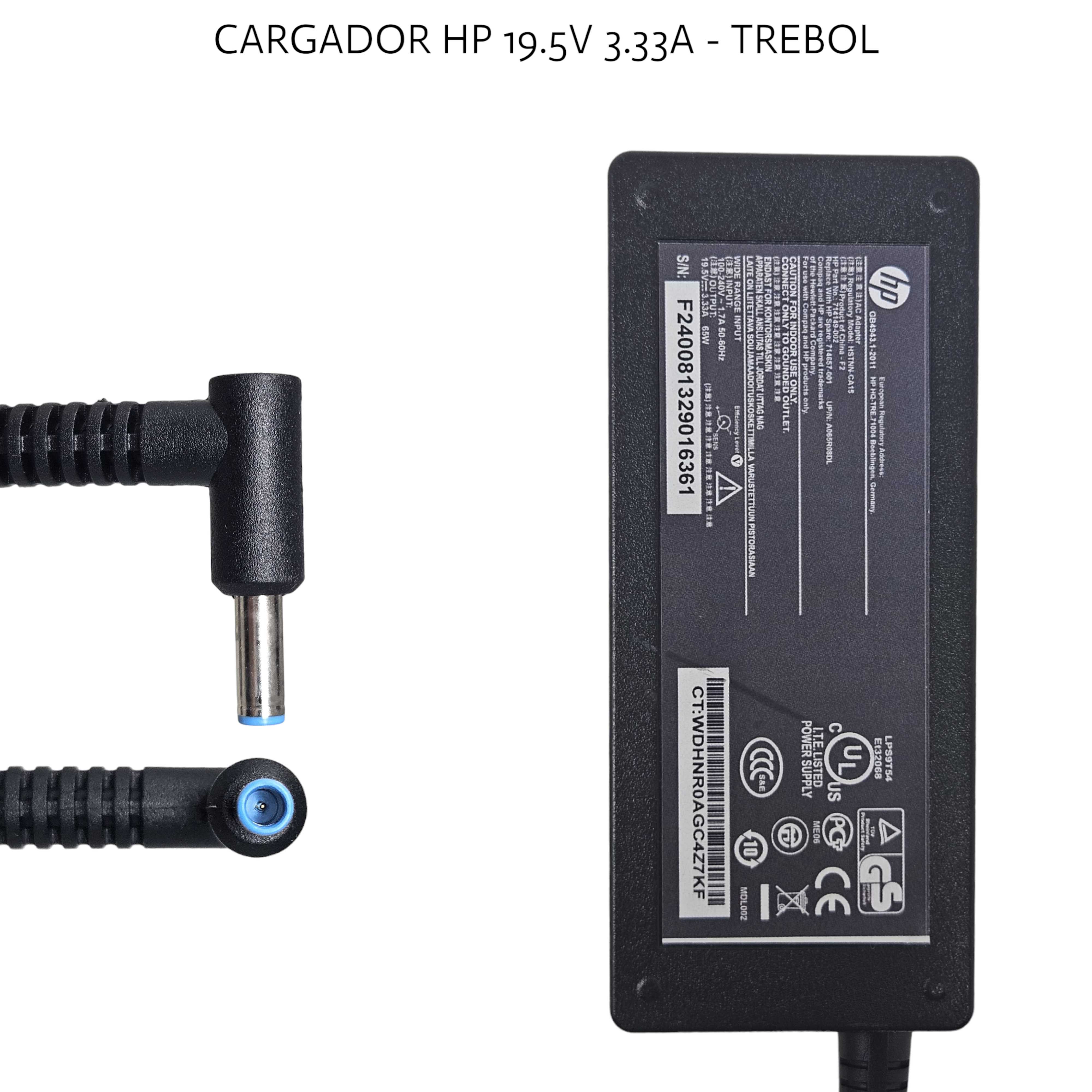 FUENTE NOTEBOOK ORIGINAL HP/COMPAQ 19.5V 3.33A 65W (4.5/3MM) AZUL